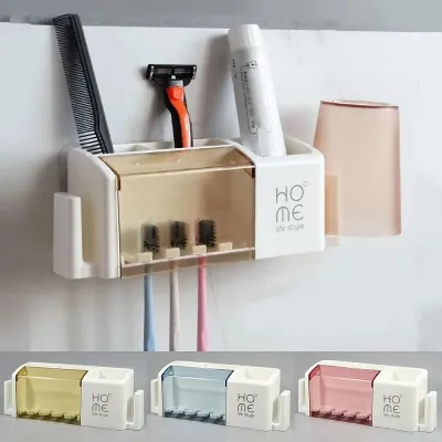 Tooth Brush Dispenser Wall Mounted and Table Pen Holder